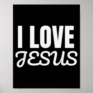 Funny I Love Jesus - Jesus Love You Christian Fait Poster