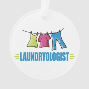 Funny I Love Laundry Ornament