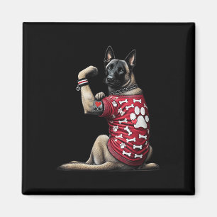 Funny I Love Mum Tattoo Belgian Malinois Mum For W Magnet