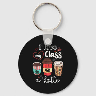 Funny I Love My Cl A Latte Coffee Valentines Day T Key Ring