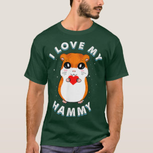 Funny I Love My Hammy Hamster Shirt Gift