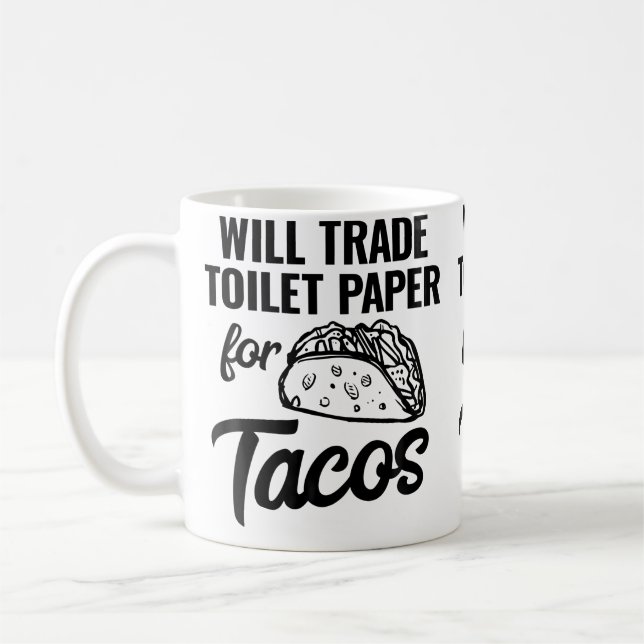 Funny I Love Taco Tuesday Taco Truck Women Coffee Mug (Left)