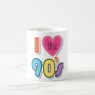 Funny I Love The 90's, 1990's Theme Party Coffee Mug