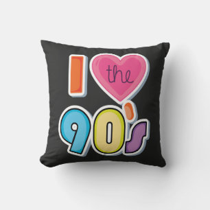 Funny I Love The 90's, 1990's Theme Party  Cushion