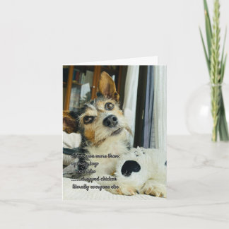 Funny I Love You From the Dog Card