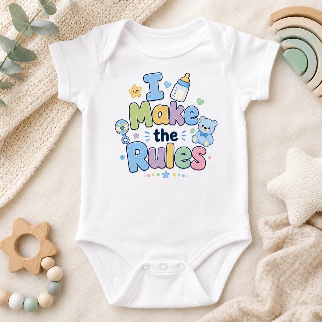 Funny I Make the Rules  Baby Bodysuit (Creator Uploaded)