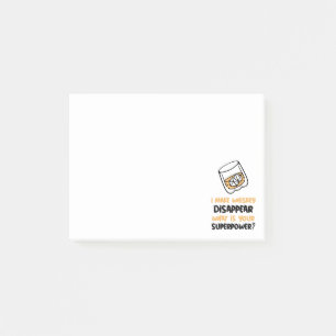 Funny I Make Whiskey Disappear Post-it Notes