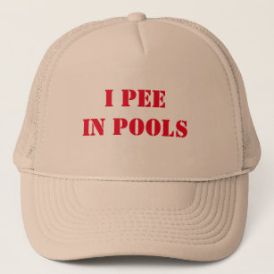 Funny I pee in pools party hat 