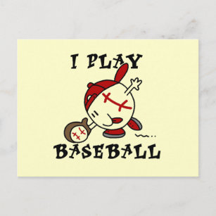 Funny I Play Baseball Tshirts and Gifts Postcard