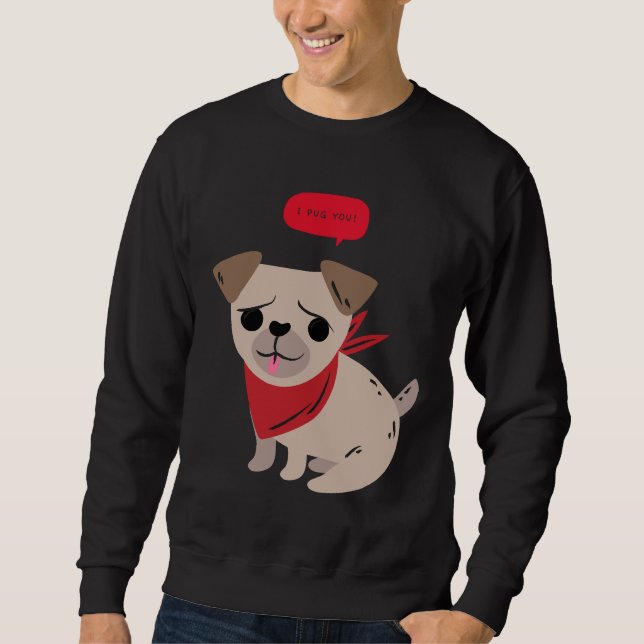 Funny I pug you, funny pug lover shirt  Premium T- (Front)