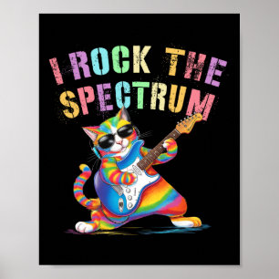 Funny I Rock The Spectrum Autism Mum Dad Motivatio Poster