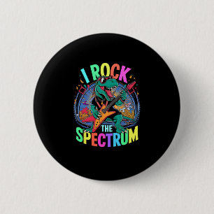 Funny I Rock The Spectrum Autism Teacher Stimming 6 Cm Round Badge