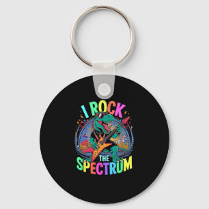 Funny I Rock The Spectrum Autism Teacher Stimming Key Ring