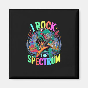 Funny I Rock The Spectrum Autism Teacher Stimming Magnet