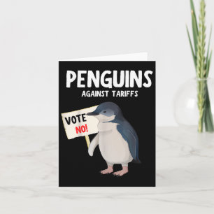 Funny I Stand With The Penguins, Penguins Against  Card
