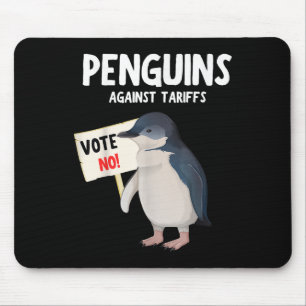 Funny I Stand With The Penguins, Penguins Against Mouse Pad