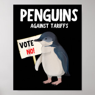 Funny I Stand With The Penguins, Penguins Against Poster
