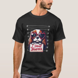 Funny I Steal Hearts Cavalier King Charles Spaniel T-Shirt