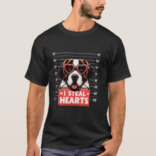 Funny I Steal Hearts Kid Mens Womens Saint Bernard T-Shirt