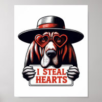Funny I Steal Hearts Kids Mens Womens Bloodhound V