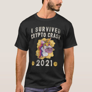 Funny I Survived Crypto Market Crash 2021 Cryptocu T-Shirt
