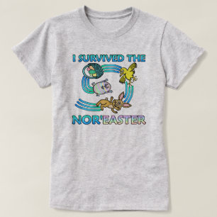 Funny I Survived the Nor'Easter Cute Easter Humour T-Shirt