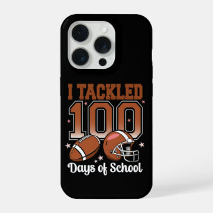 Funny I Tackled 100 Days School Football Kids iPhone 15 Pro Case