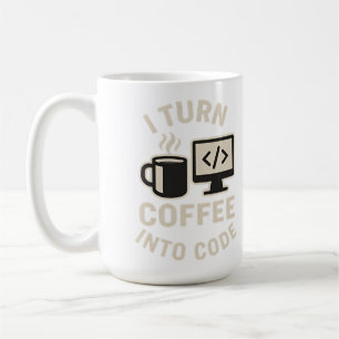 Funny I Turn Coffee Into Code Mug