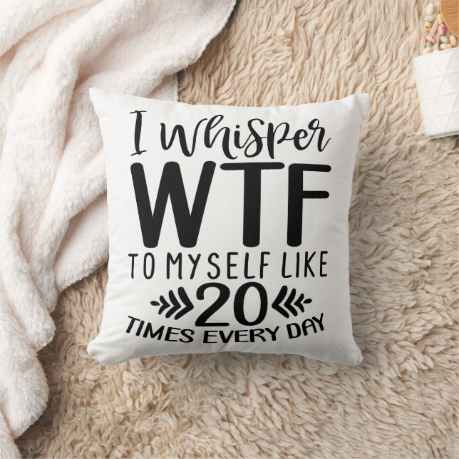 Funny I Whisper Cushion (Blanket)