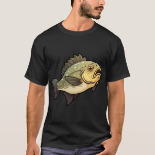 Funny "I Wonder If Catfish Think About Me Too" Fis T-Shirt