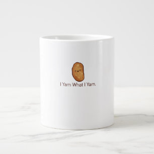 Funny I Yam What I Yam For Men, Women & Youth Large Coffee Mug
