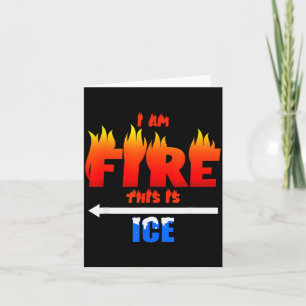 Funny Ice And Fire Costume Halloween Family Matchi Card