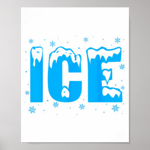 Funny Ice Costume Halloween 2024 Family Matching  Poster