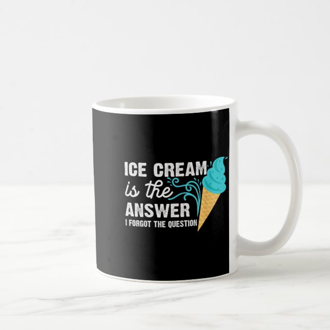 Funny Ice Cream Art For Men Women Kids Dessert Ice Coffee Mug (Right)