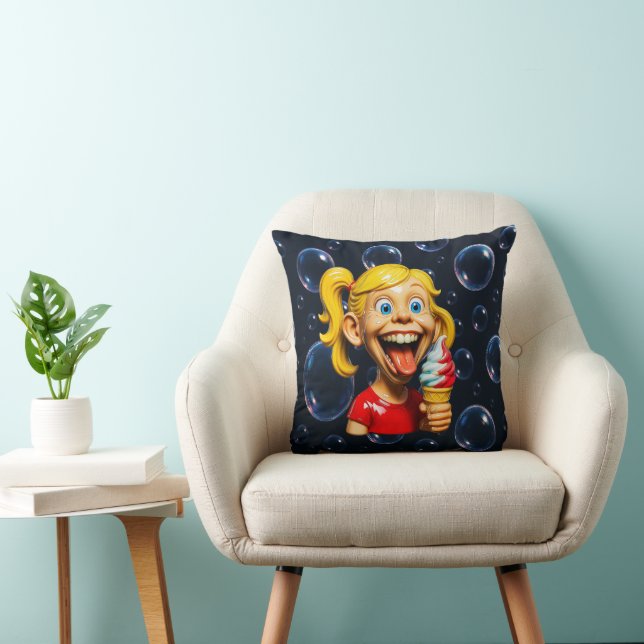  Funny Ice Cream Pop Cushion (Chair)