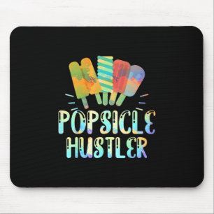 Funny Ice Cream Retro 80s Summer Popsicle Hustler Mouse Pad