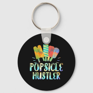 Funny Ice Cream Retro 80s Summer psicle Hustler Key Ring