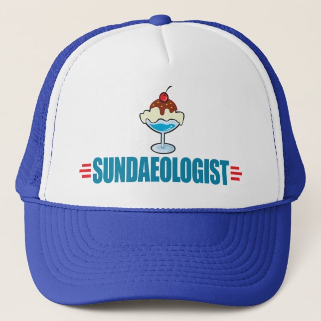 Funny Ice Cream Sundae Trucker Hat (Front)