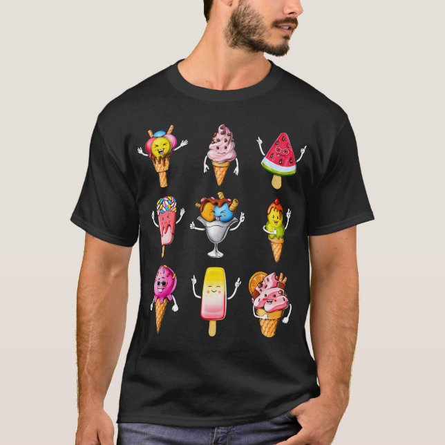 Funny Ice Cream T-Shirt (Front)