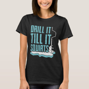 Funny Ice Fishing Design For Men Women Ice Fisher T-Shirt