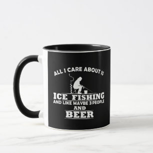 Funny Ice Fishing sayings  Mug