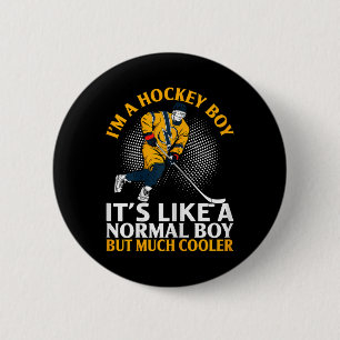 Funny Ice Hockey Apparel For Hockey Player Goalie  6 Cm Round Badge