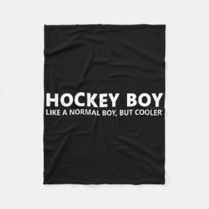 Funny Ice Hockey Boy Hockey Son Fleece Blanket
