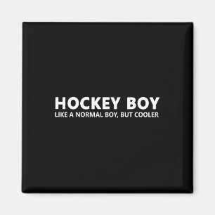 Funny Ice Hockey Boy Hockey Son Magnet