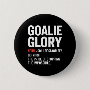 Funny Ice Hockey Definition Ice Hockey Player Goal 6 Cm Round Badge