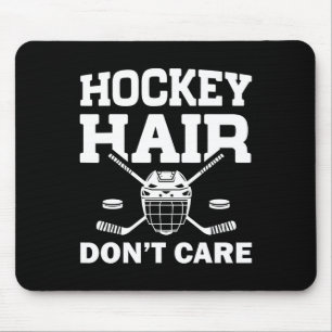Funny Ice Hockey Design For Girls Women Ice Hockey Mouse Pad