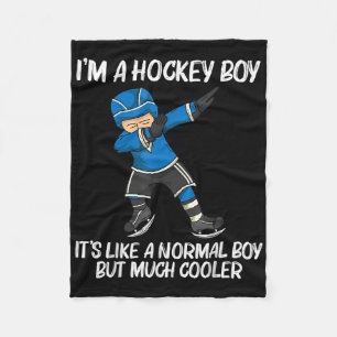 Funny Ice Hockey For Boys Kids Field Rink Ndy Team Fleece Blanket