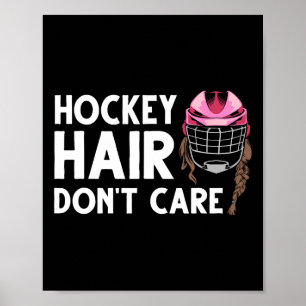 Funny Ice Hockey For Women Girls Field Hockey Helm Poster