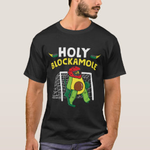 Funny Ice Hockey Goalie Ice Hockey Player Avocado T-Shirt