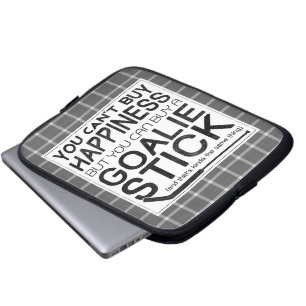 Funny Ice Hockey Goalie Laptop Case